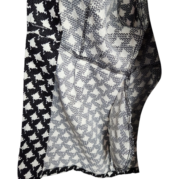 NEW Retro Threads Black & White Houndstooth Coat SMALL - Picture 7 of 11